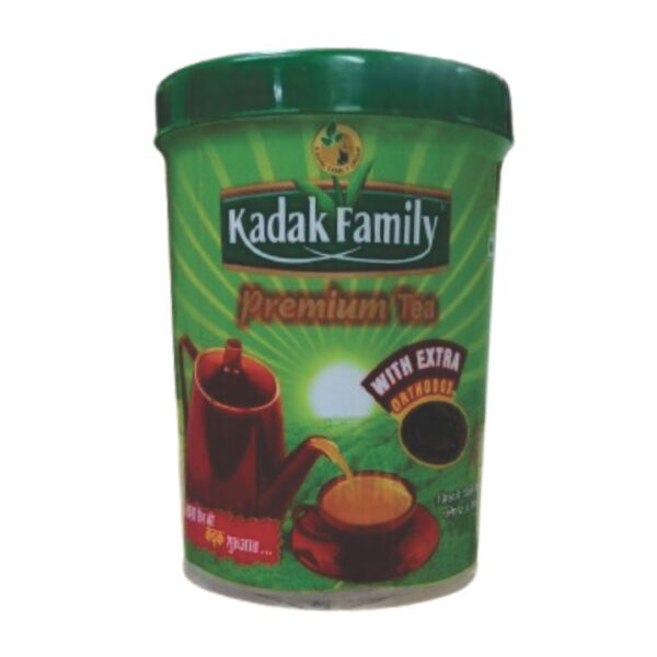 Kadak Family Premium Tea with Extra Orthodox 500 gms (Jar)